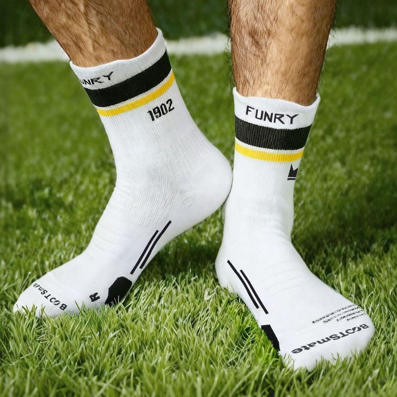 FUNRY Store Club Collection Soccer Grip Socks,Non-Slip Soccer Socks,Comfy Secure Fit For Football Running & Basketball(sizes:7-11) - Image 4